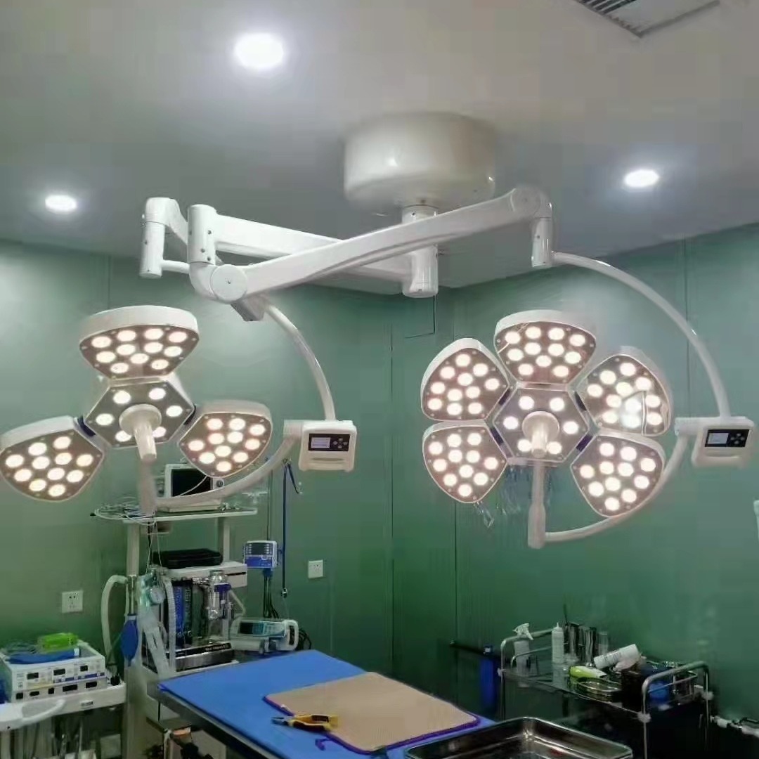 供应医院用好博电动手术床手术灯吊塔花瓣无影灯手术灯LED检查灯