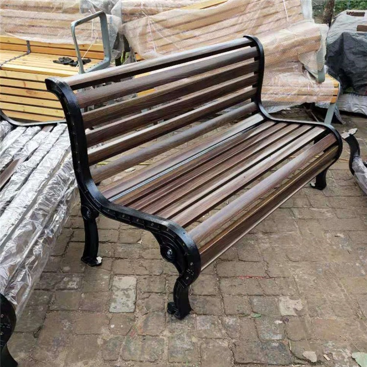 碳纤维公园椅 铸铝 公园坐椅厂家 户外铸铁椅价格 双琪