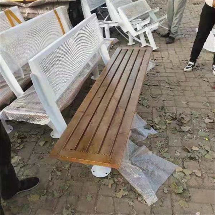 室外休闲长椅 双琪 塑木公共座椅 户外休闲实木长椅图片