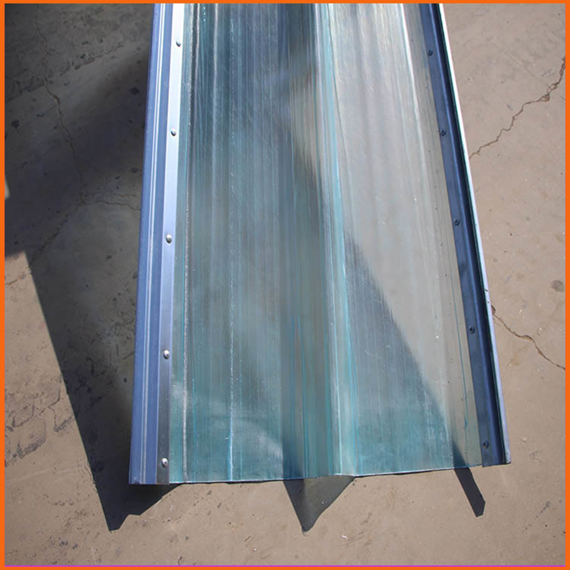 840型镀铝锌铁边采光带 海口FPR透明采光瓦 聚酯玻璃钢采光板生产厂家图片