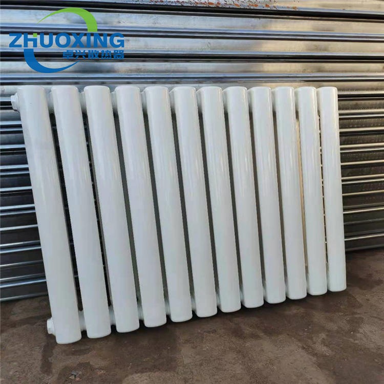 钢二柱5025暖气片 家用低碳钢制散热器 6030圆头暖气片 壁挂水暖散热器现货供应