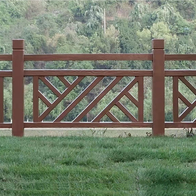 邢台仿木护栏批发 河道护栏 川型桥梁护栏唐盛混凝土防护栏杆图片