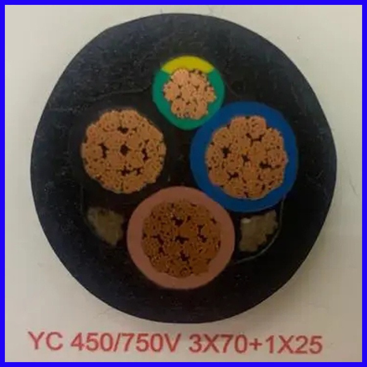 YCW耐磨橡套软电缆 小猫牌 YC450/750V耐磨橡套软电缆