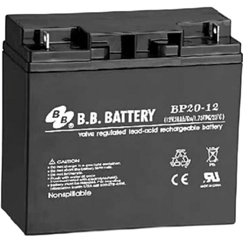 台湾BB/美美BP20-12 / 12V20Ah UPS/EPS 阀控密封式铅酸蓄电池图片
