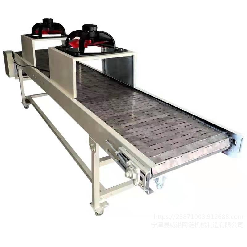 锻压件冷却输送线厂家 锻件链板式风冷输送机定制 威诺非标制造图片
