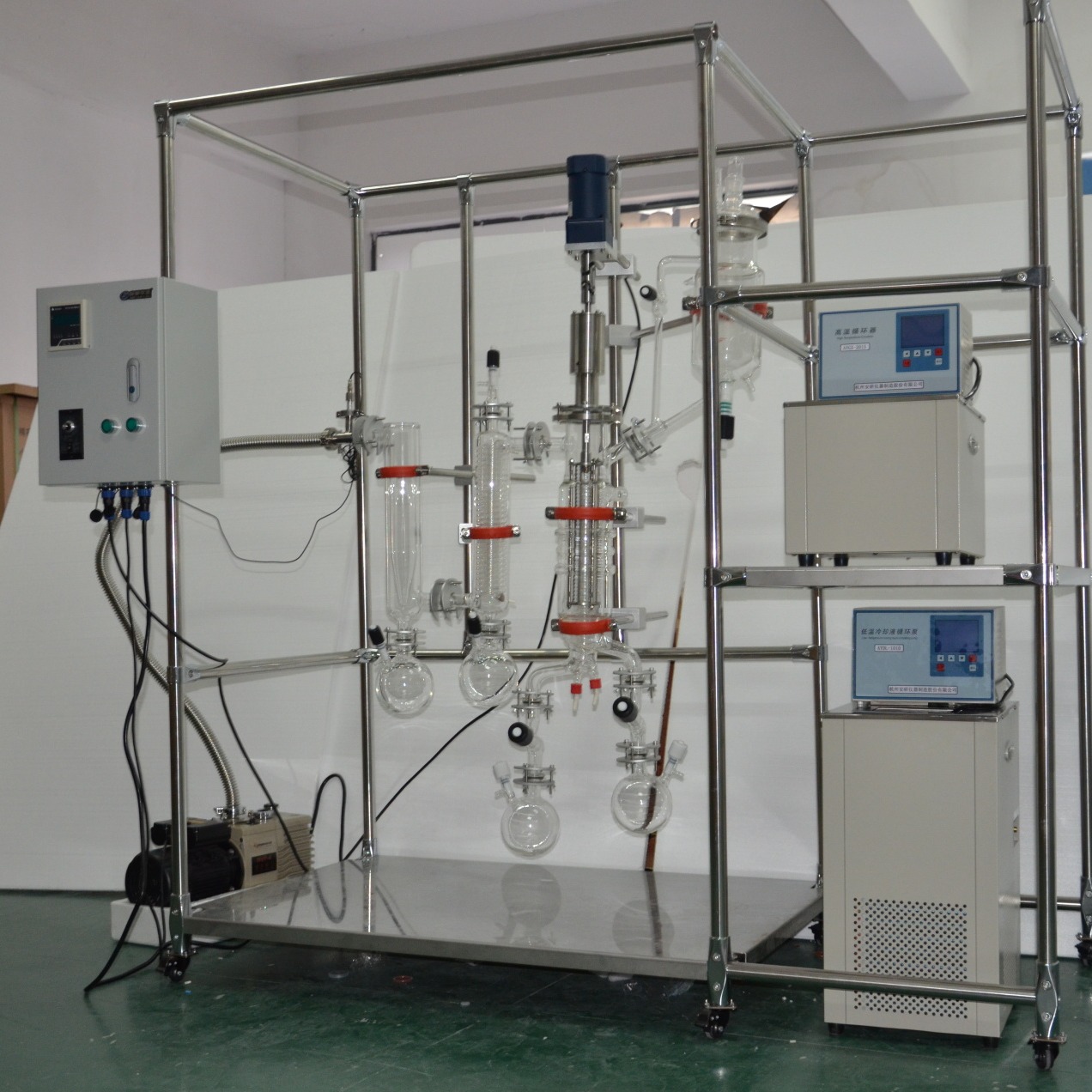 分子精馏仪器供应商 分子蒸馏技术设备 分子蒸馏设备报价 AYAN-F150 杭州安研 较温和、较安全、较有效的分离方法