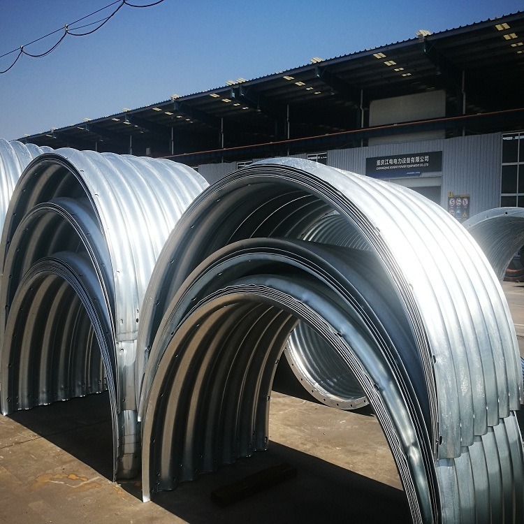 新疆钢波纹管涵 市政排水管涵 金属钢波纹管涵厂家 华安金属