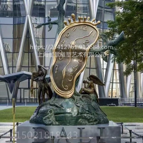 兰州城市主题 小脚丫铜时钟雕塑 铸铜系列图例
