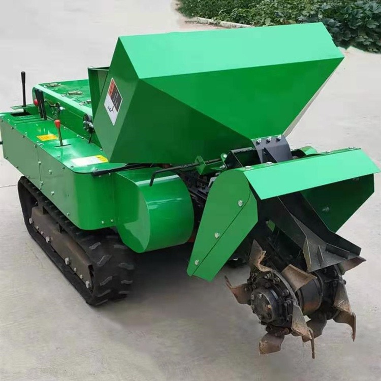 乘坐式履带旋耕机 可爬坡履带开沟施肥机价格 水旱两用多功能旋耕机