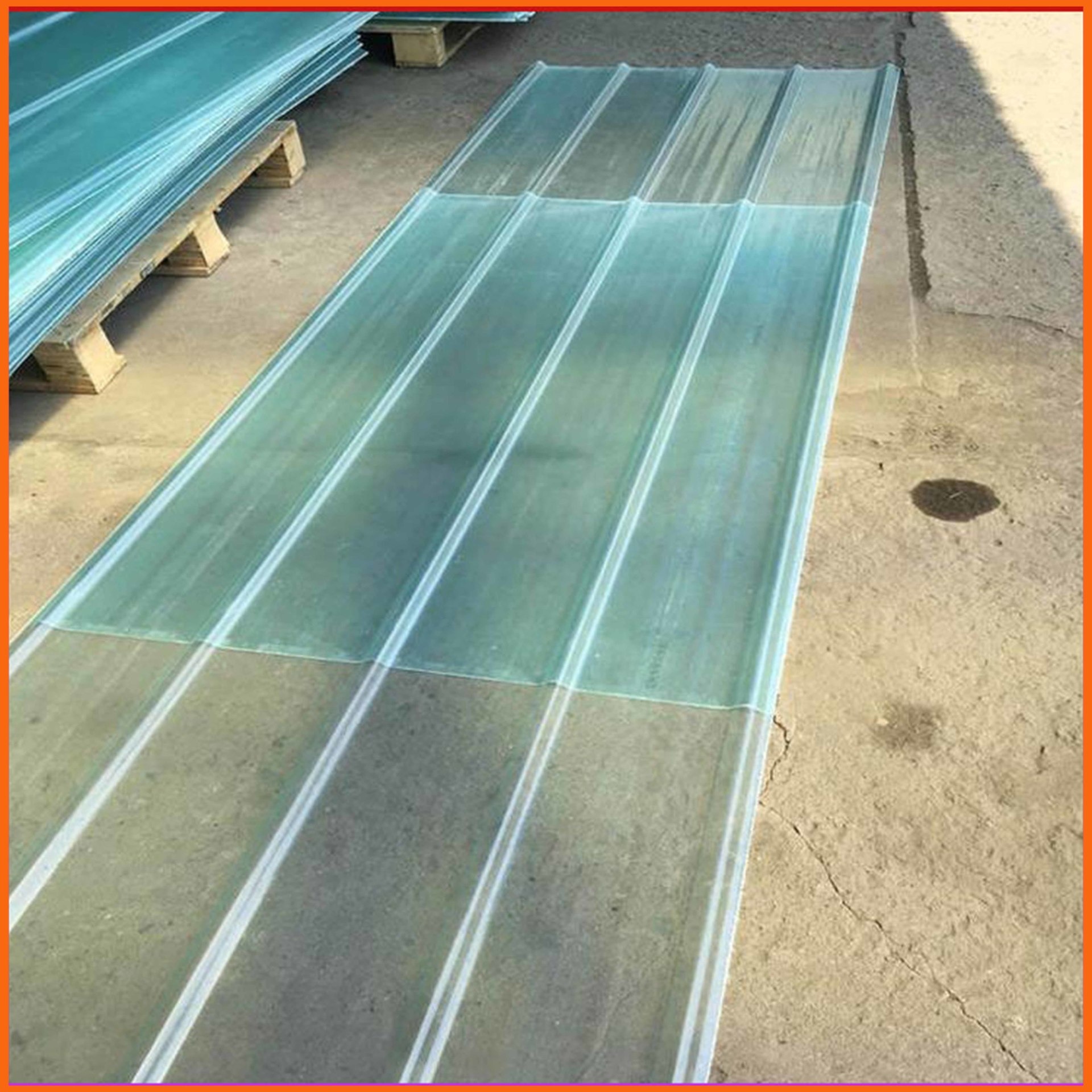聚酯玻璃钢采光板 大连FRP采光瓦 树脂透明采光板厂家报价图片