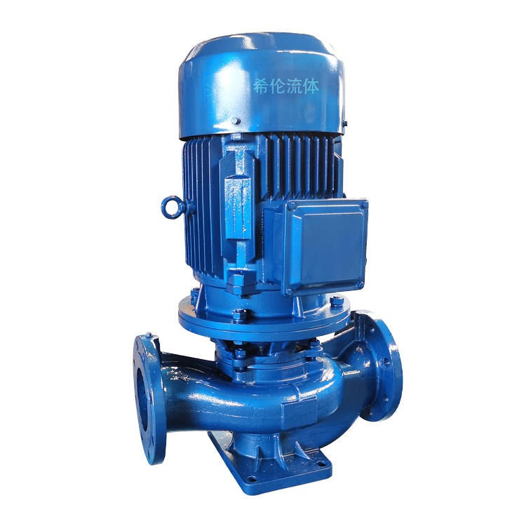 消防水泵 厂家直销立式单级高层供水泵 希伦牌 ISG200-315B 大流量管道离心泵