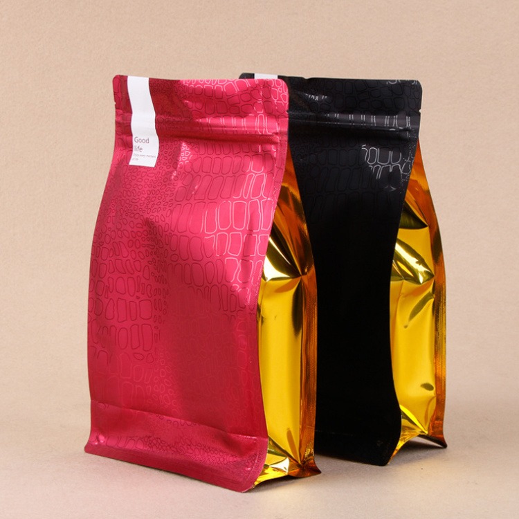 自封自立包装袋 食品包装袋制作 八边封袋铝箔袋可印log