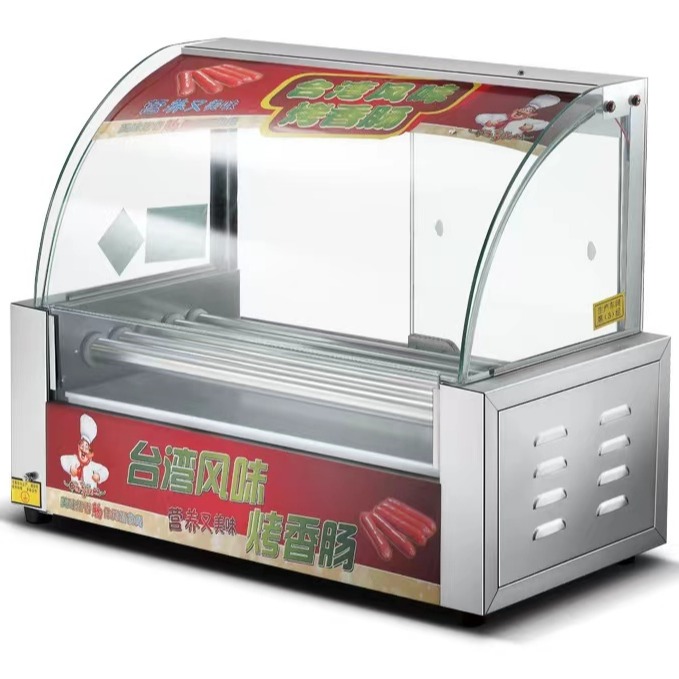 台湾热狗机烤肠机商用小型全自动烤香肠机家用台式烤火腿肠机迷你图片