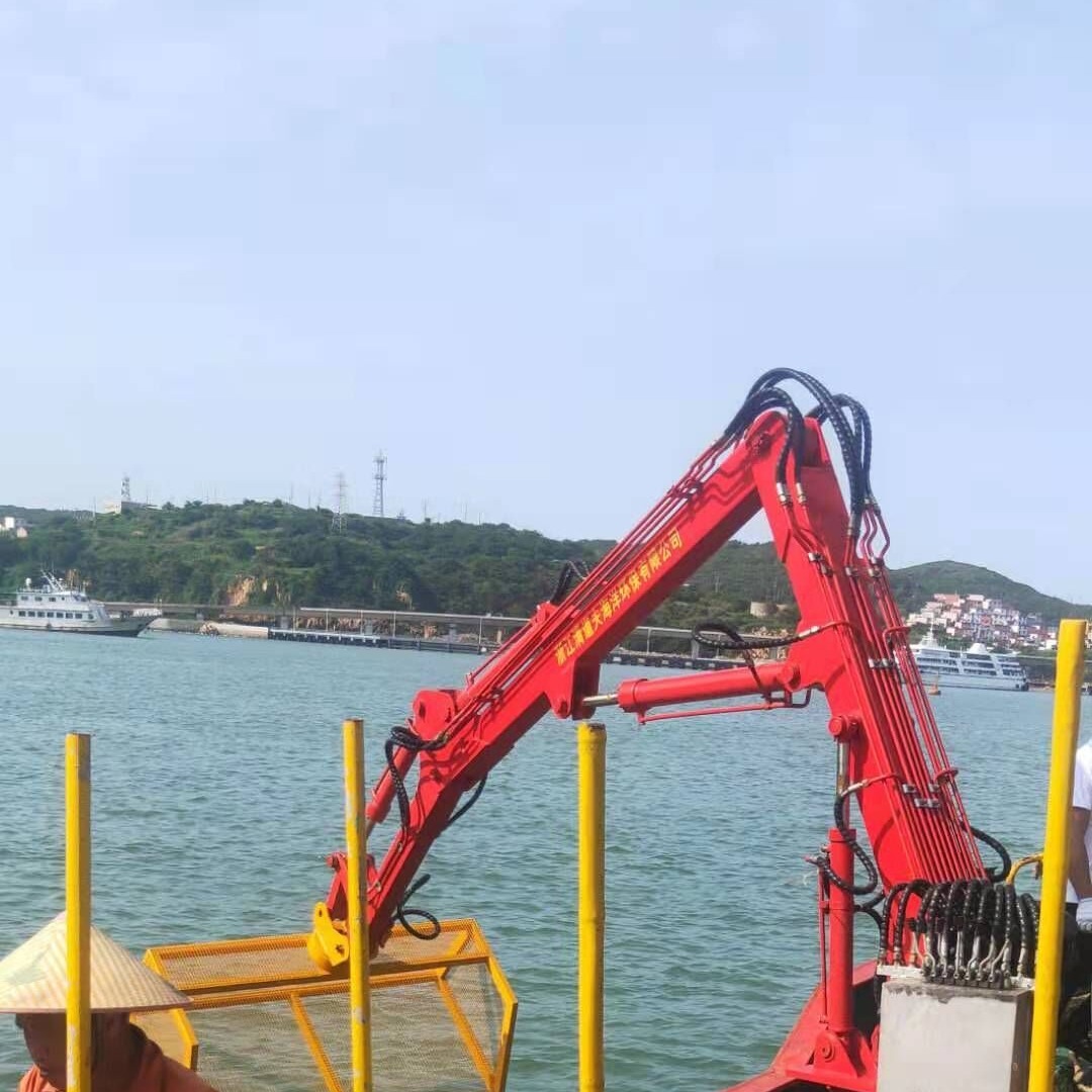 全工机械定制电动挖料机 渔船配套使用的船用挖花蛤机械臂图片