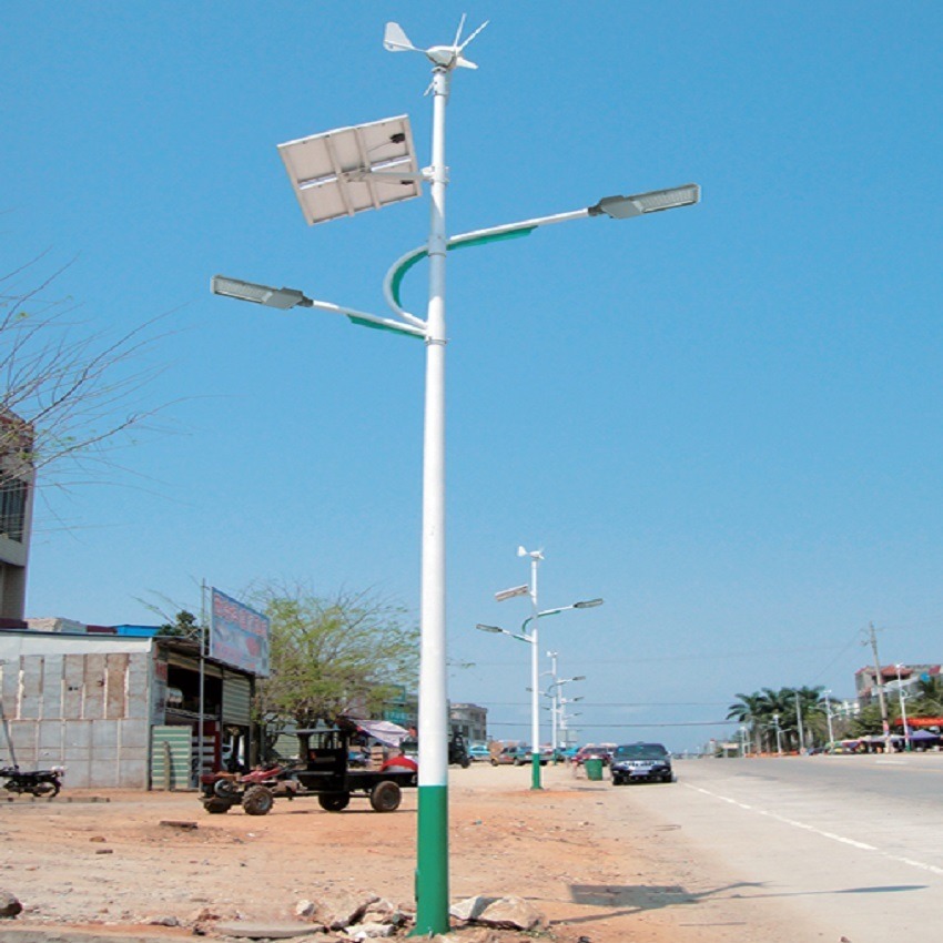 厂家定制太阳能路灯 室外高杆灯 广场8米路灯杆