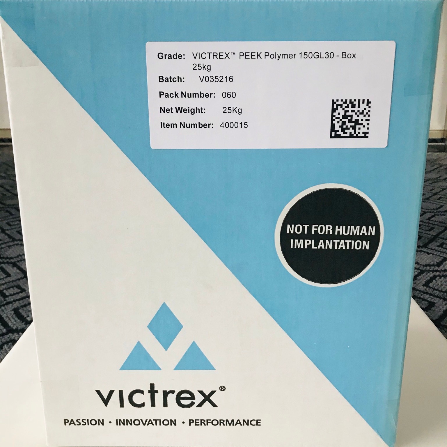 VICTREX 英国威格斯 PEEK 381G半结晶良流动抗化学消毒性聚醚醚酮 医疗/护理用品薄膜 管件 非特定食品应用