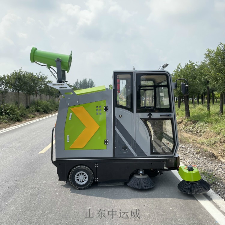 驾驶式扫路车 电动吸尘扫地车 新能源道路清扫车 中运威