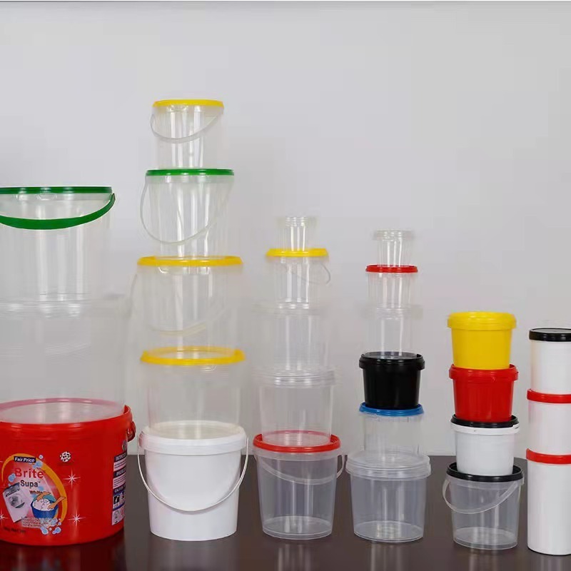 现货定制 6L塑料桶 食品包装塑料桶PP 手提透明塑料桶 隆盛塑业