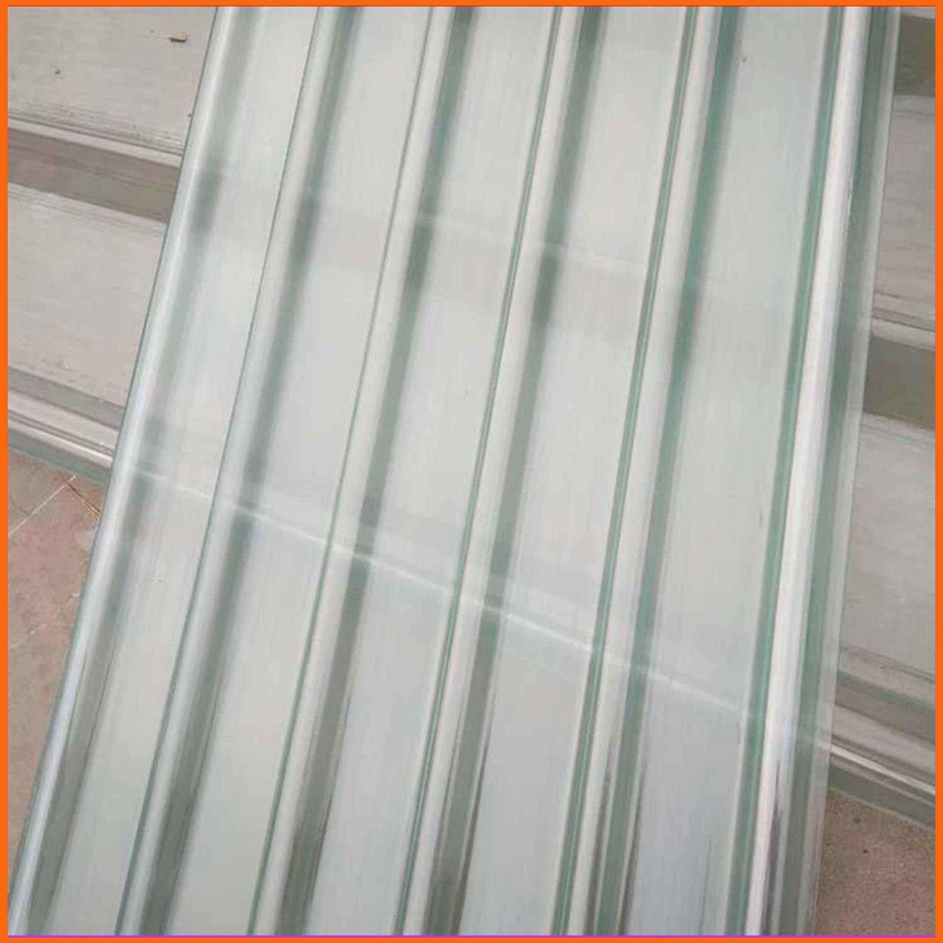 1m宽FRP透明采光带 长治玻璃钢采光板 波浪型树脂采光瓦生产厂家图片