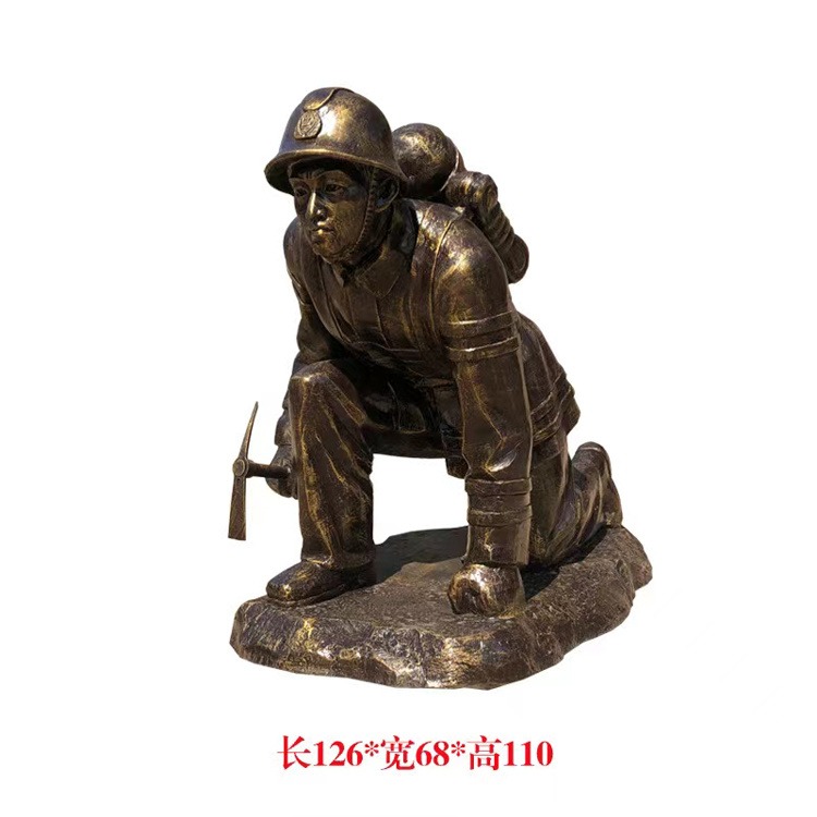 消防主题雕塑 消防安全题材雕塑 佰盛图片