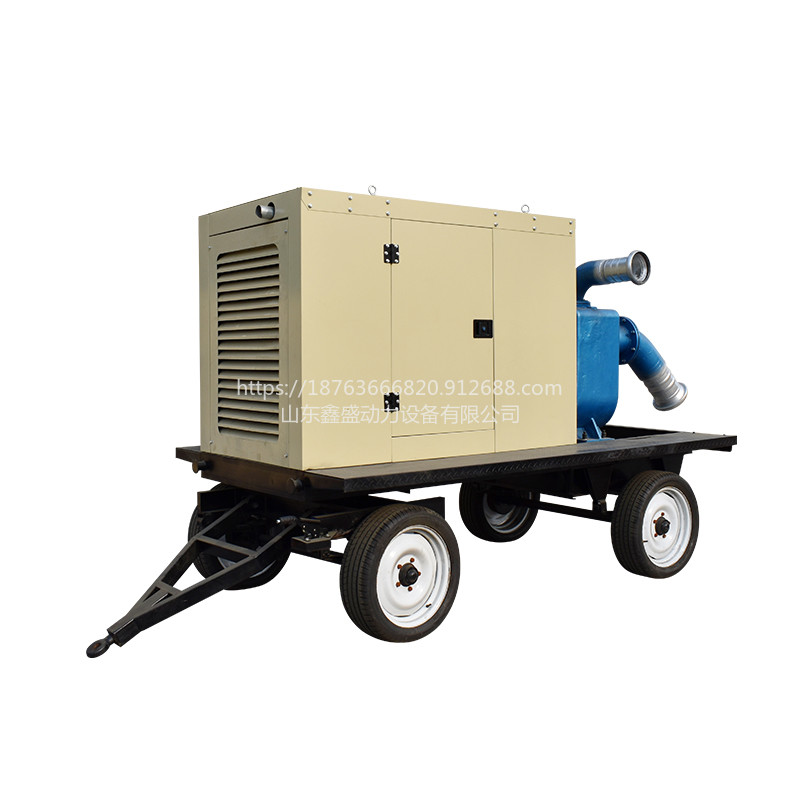 移动泵车柴油机驱动水泵流量420m³/h 扬程20米