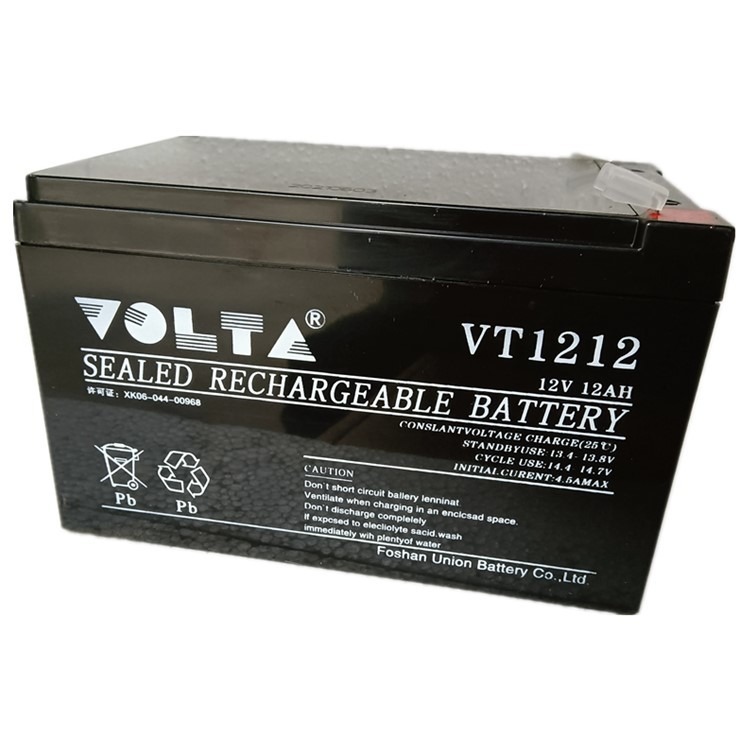 VOLTA沃塔蓄电池VT1212 12V12AH自动门 音响 电梯配件