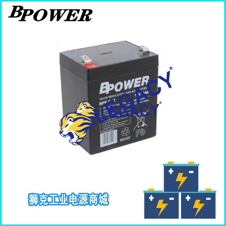 美国BPower蓄电池BPE4.5-6 6V4.5AH医疗设备 仪器蓄电池