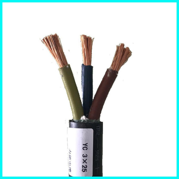 YZW中型橡套软电缆 野外耐油污电缆 小猫牌 YC阻燃橡套电缆