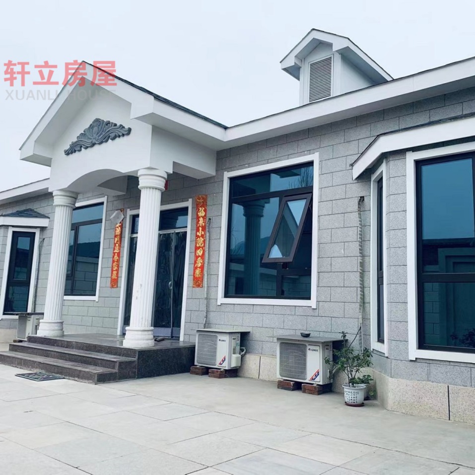 新中式轻钢别墅施工 加工定做钢结构住宅美观抗震