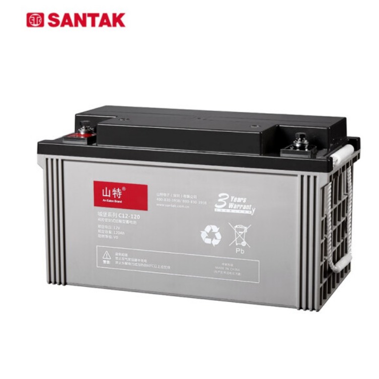 山特C12铅酸免维护蓄电池12V/120AH医疗设备断电续航通用铅酸电池