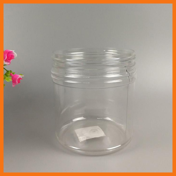 广口瓶密封食品罐 干果零食糖果罐子 400mlPET透明塑料罐 博傲塑料