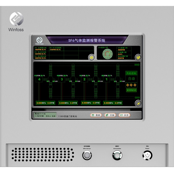 WINFOSS/韦弗斯 SF6在线泄漏监测系统 配电室变电站用报警器 可定制加工