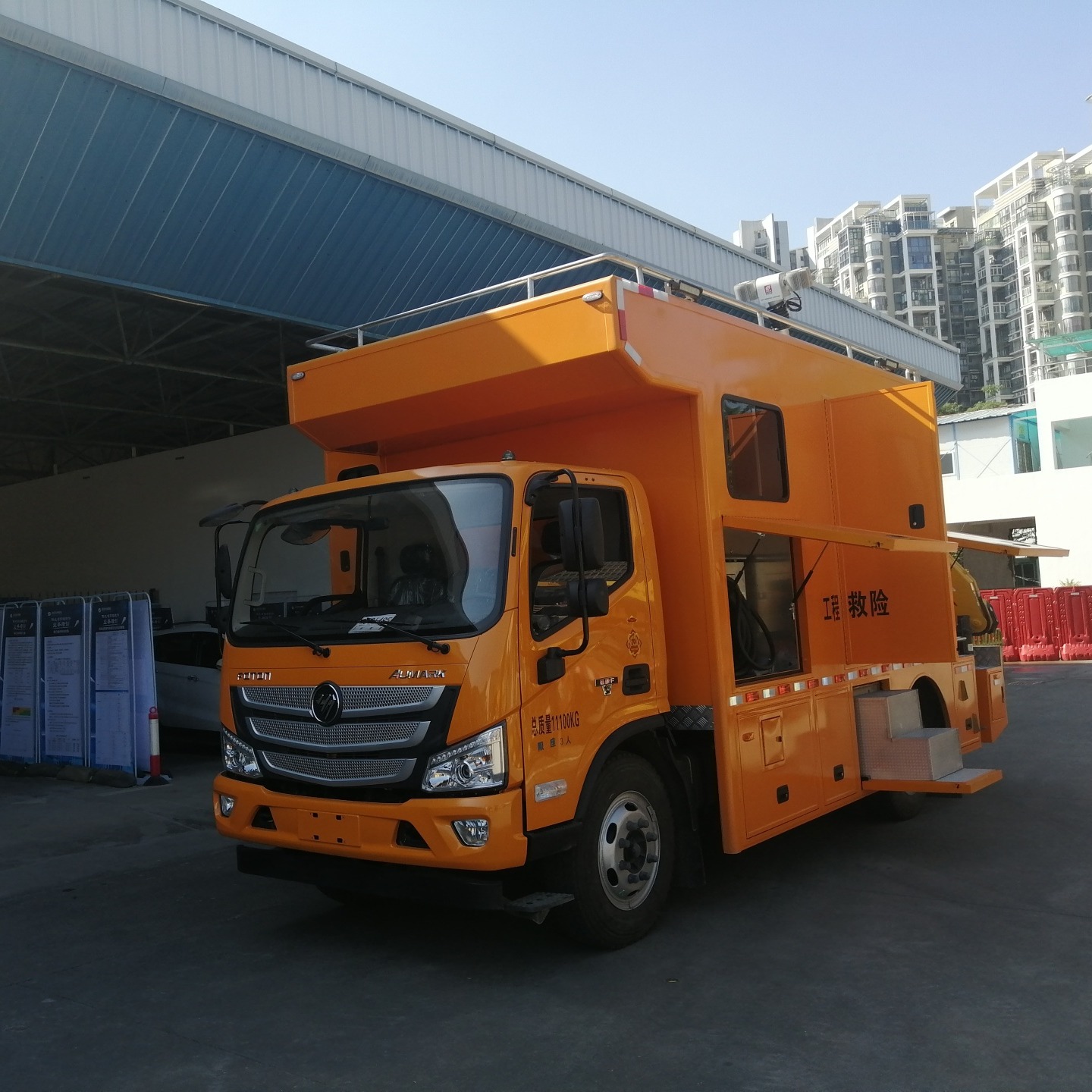 汉能 3000方排水抢险车 防汛泵车 车载移动电源 操作简单
