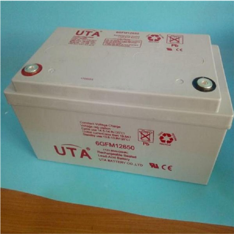 UTA蓄电池6GFM12650 优特蓄电池12V65AH太阳能UPS直流屏配套电源