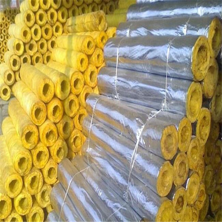 欧沃斯玻璃棉保温管厂家 生产加工各种壁厚内径玻璃棉管道 高温玻璃棉管壳 铁皮保温玻璃棉管