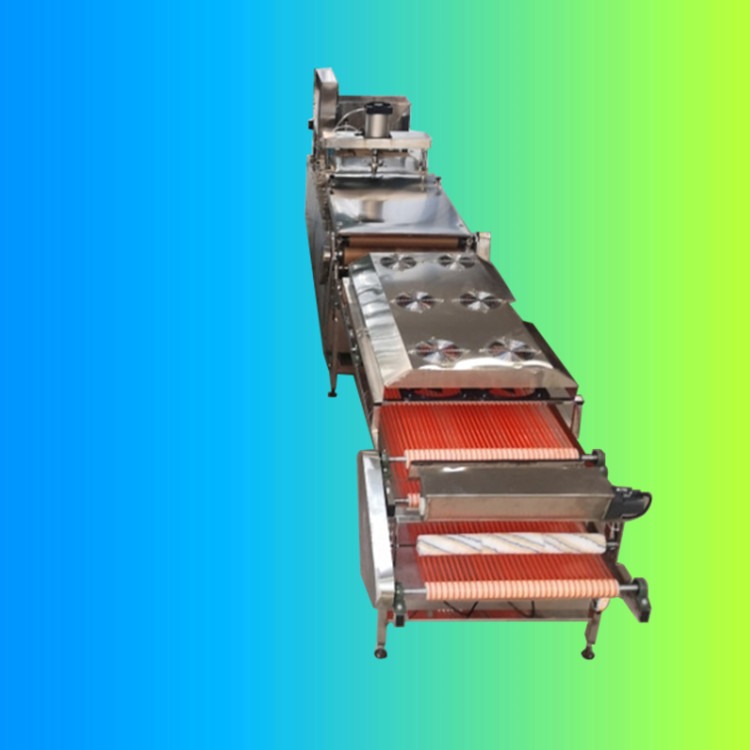 圆形烤鸭饼机 自动化烙馍机加工定制展示 TL650 万年红机械