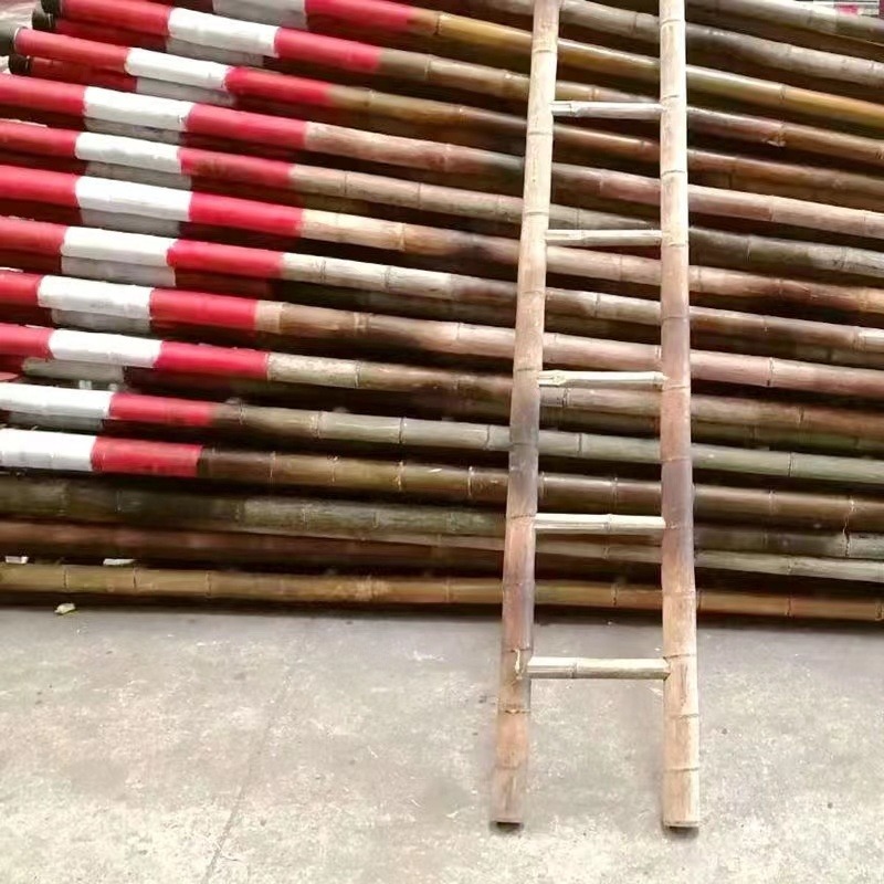 消防竹样子3米4米到 9米竹梯子规格齐全
