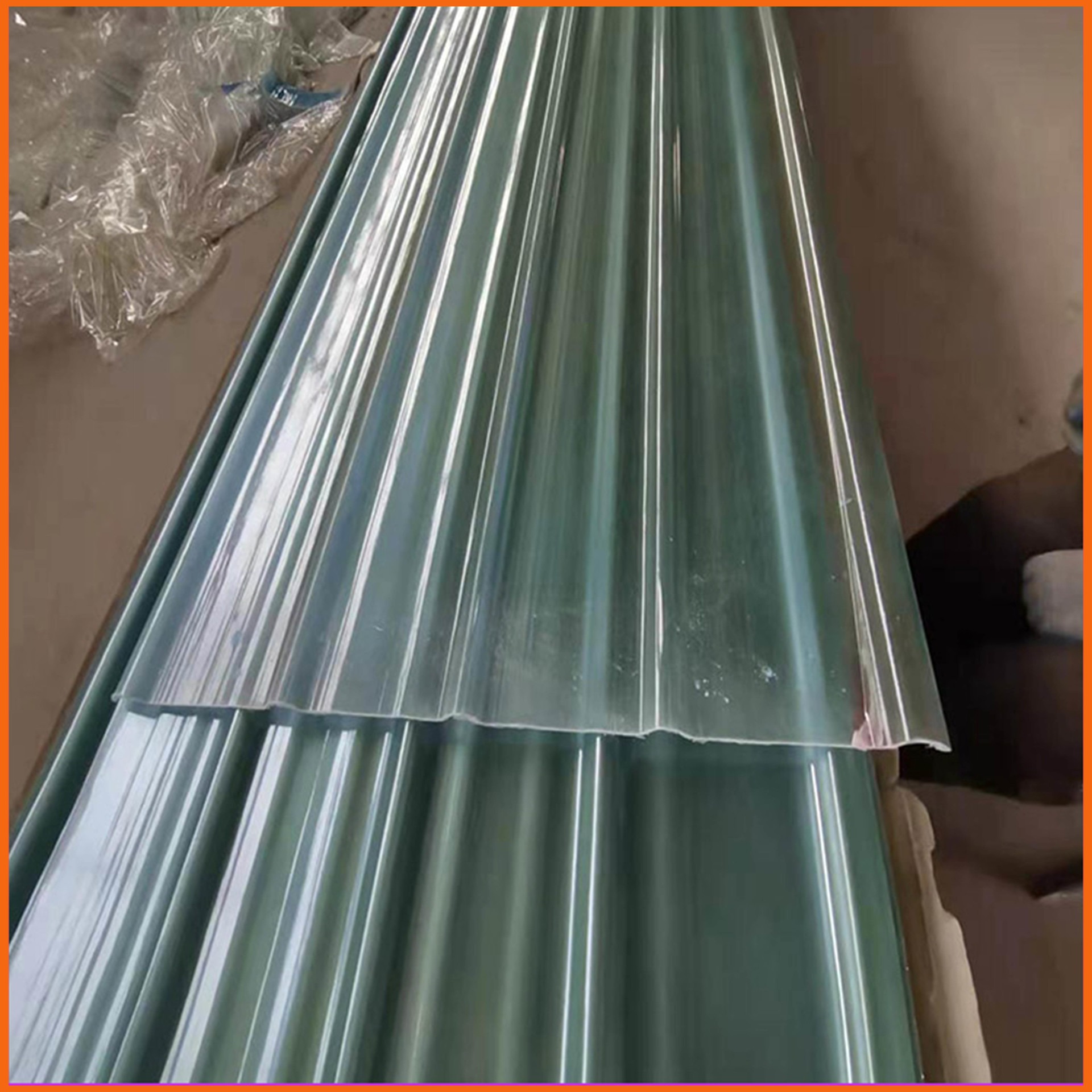 湖南省玻璃钢采光板 3.0mm厚FRP透明采光带 阻燃型采光瓦生产厂家