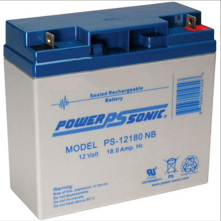 Power Sonic蓄电池PS-12180 12V18AH信号灯应急电源 铅酸蓄电池 免维护蓄电池