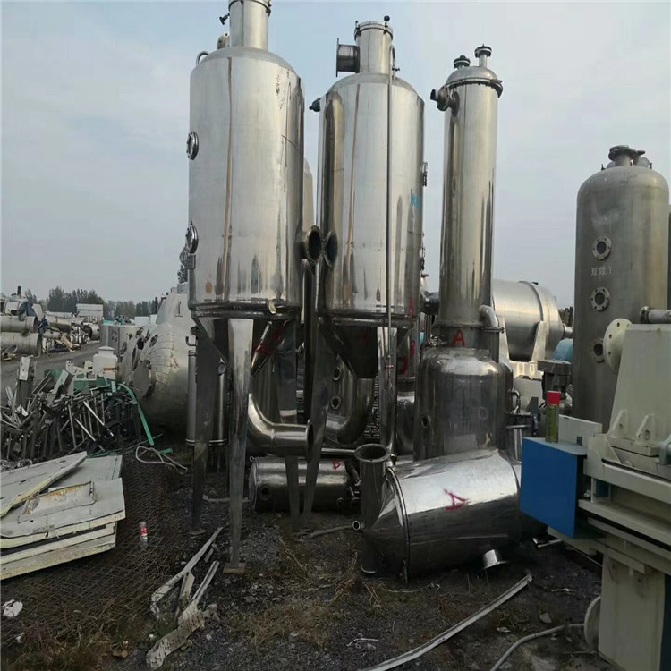 二手化工厂蒸发器 二手外循环降膜蒸发器 可定做二手三效蒸发器 继庆 多种型号