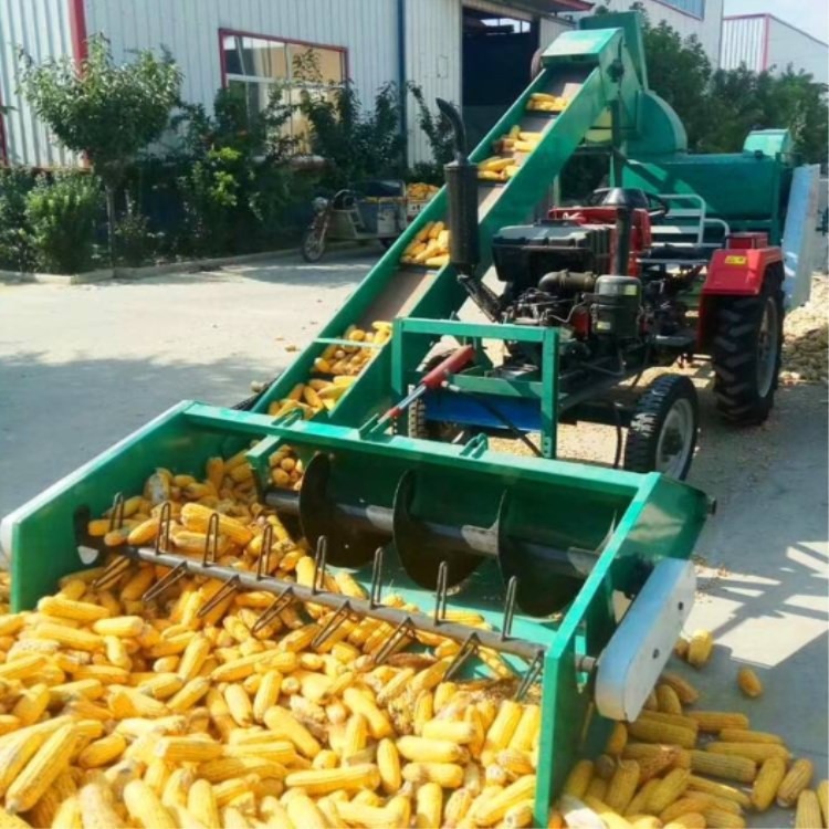山西玉米脱粒机报价 新式拖拉机打棒子机 玉米脱粒机图片