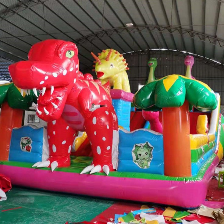 大型充气城堡儿童游乐设备蹦蹦床广场气垫充气滑梯小孩跳跳床