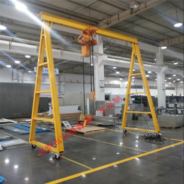 宏源鑫盛生产a02小型龙门吊架5吨电动龙门架移动升降式龙门吊3吨电动简易龙门架