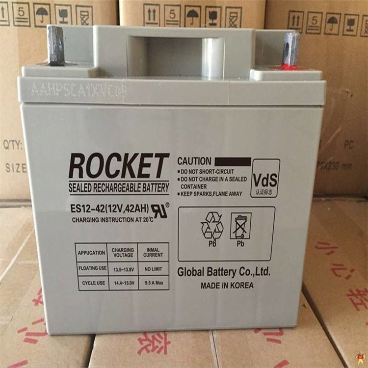 韩国原装进口ROCKET蓄电池ES40-12 12V40AH通信设备电池