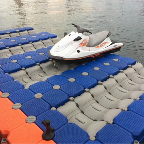 水产养殖行人浮台塑料水上工程平台码头泊位水面方形浮箱
