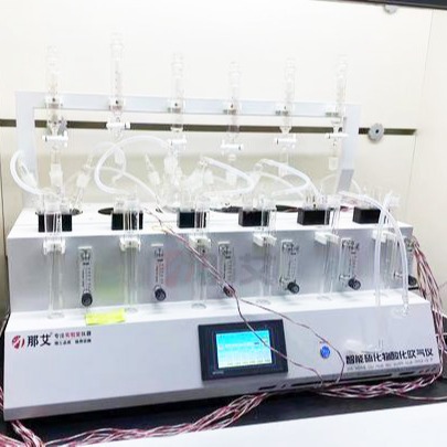 硫化物酸化吹气仪自动,PID加热控温程序,自动升温至设定温度,缺水自动报警图片