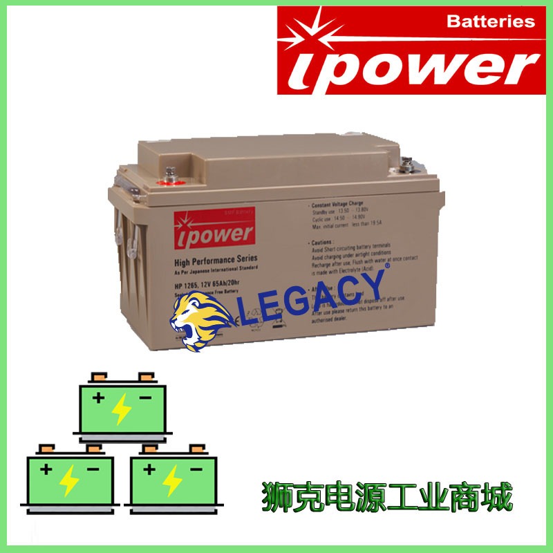 英国IPOWER蓄电池12V65AH电厂设备系统UPS/EPS蓄电池