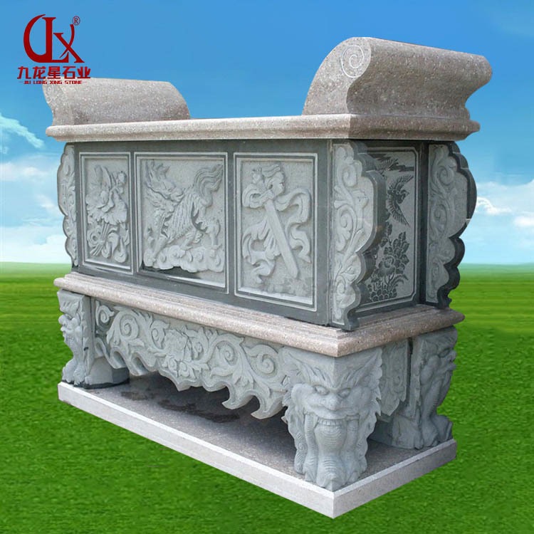 出售寺院石雕神龛 祠堂石材供桌 大理石材质图片