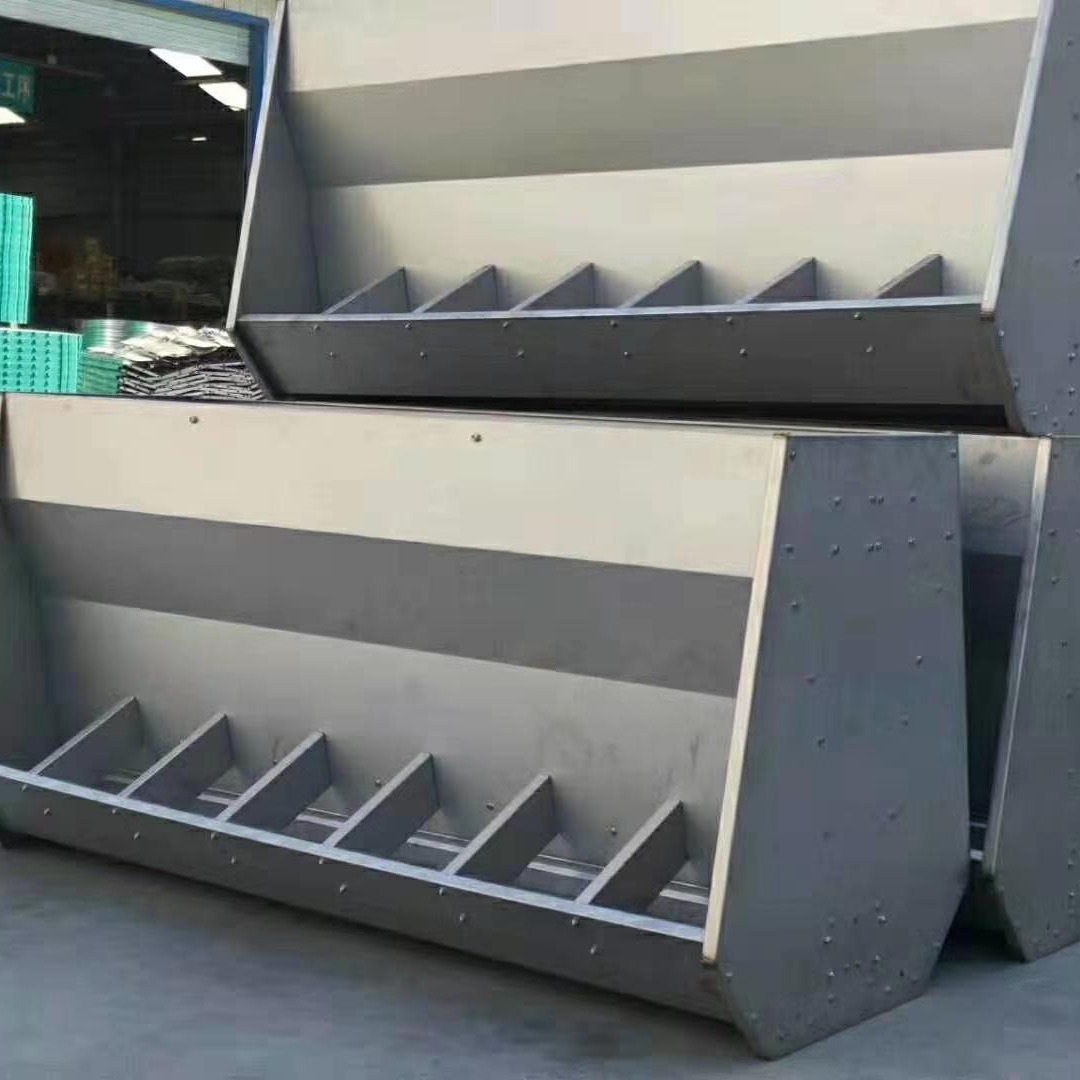 星恒机械厂家定做不锈钢料槽 单面料槽 不锈钢双面料槽保育槽育肥料槽自动下料机
