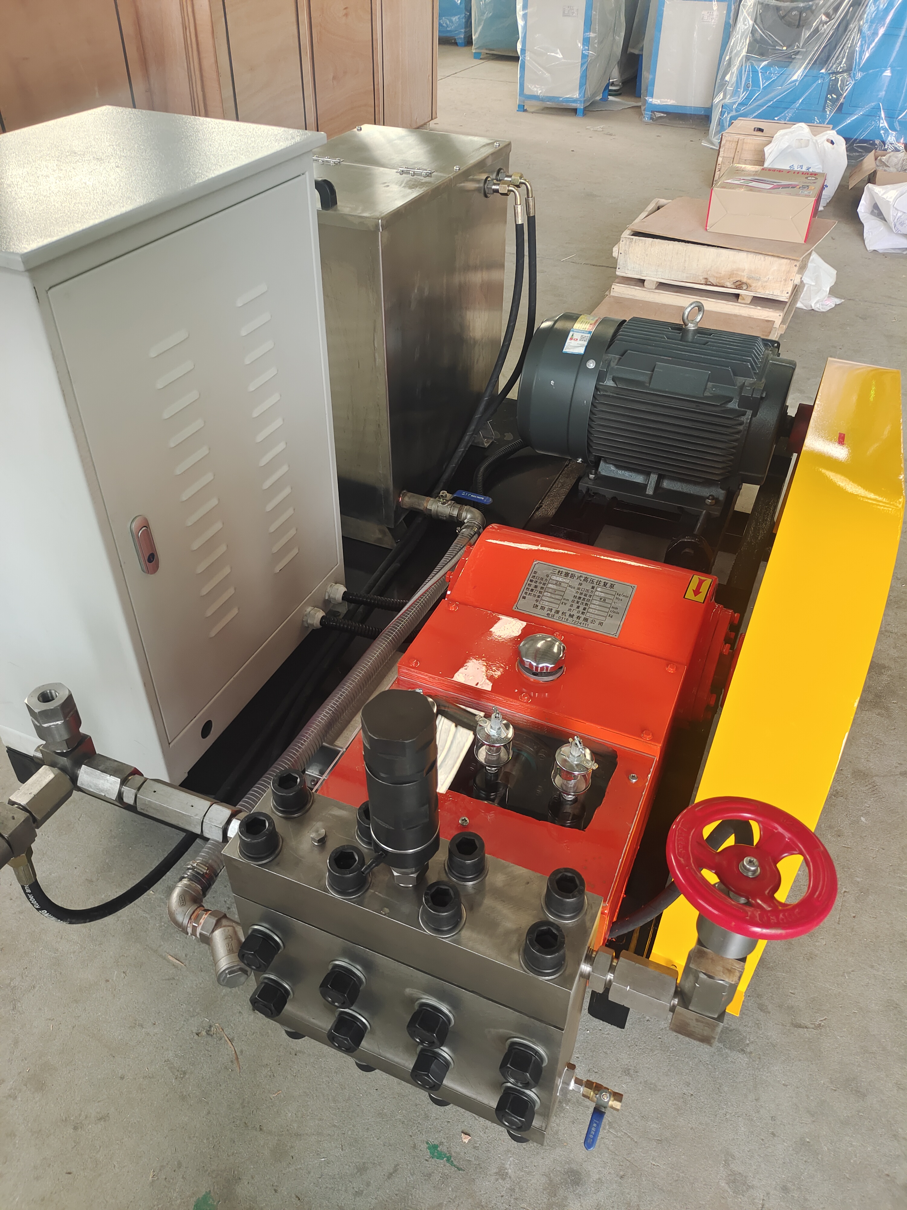 3D-S40高压电动试压泵，三缸电动试压泵，高压电动试压泵，三缸大流量试压泵图片